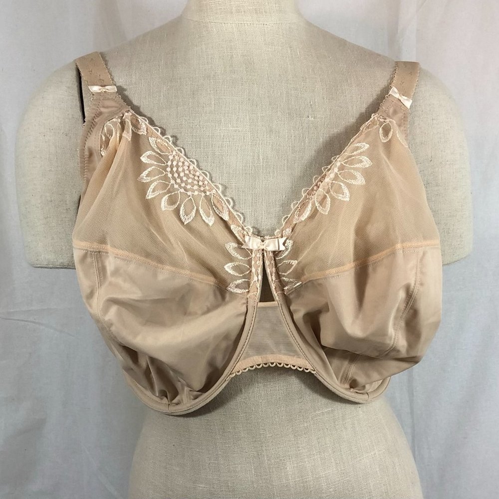 NWT Elomi Etta Size US 38N UK 38JJ Tan Nude Bra Convertible Racerback Bandless - Picture 2 of 5